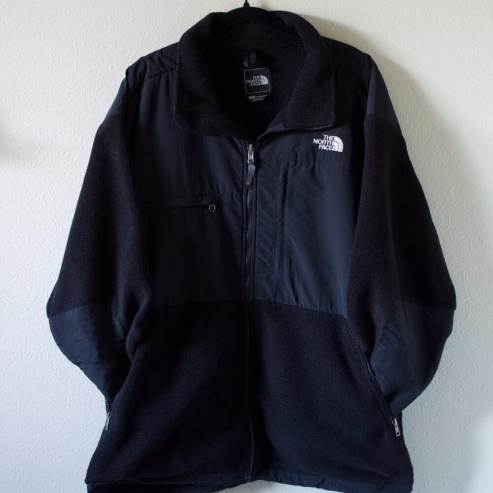 NORTH FACE Black Denali Fleece 800 Full Zip Up Jacket